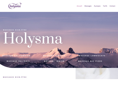 Création du site Holysma