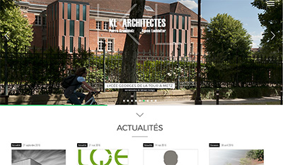 refonte site web pour l'agence KL architectes